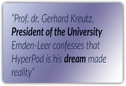 President of Emden University, Gerhard Kreutz